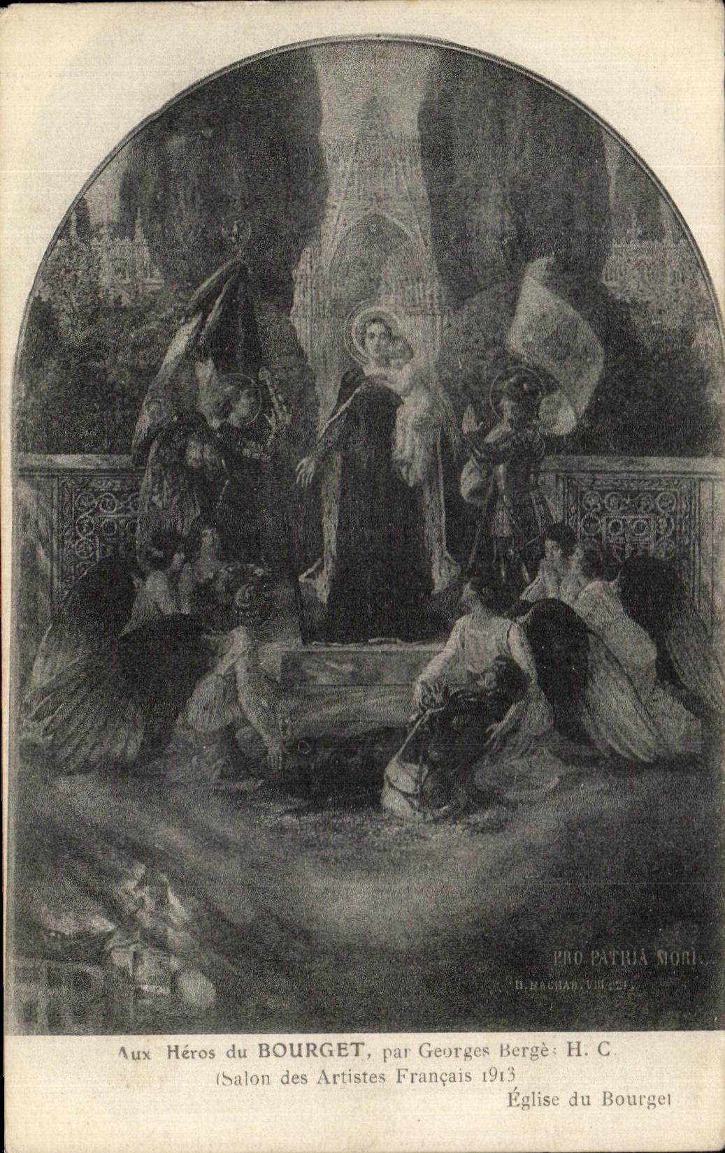 CPA Heros du Bourget par Georges Berge Salon des Artistes Francais
