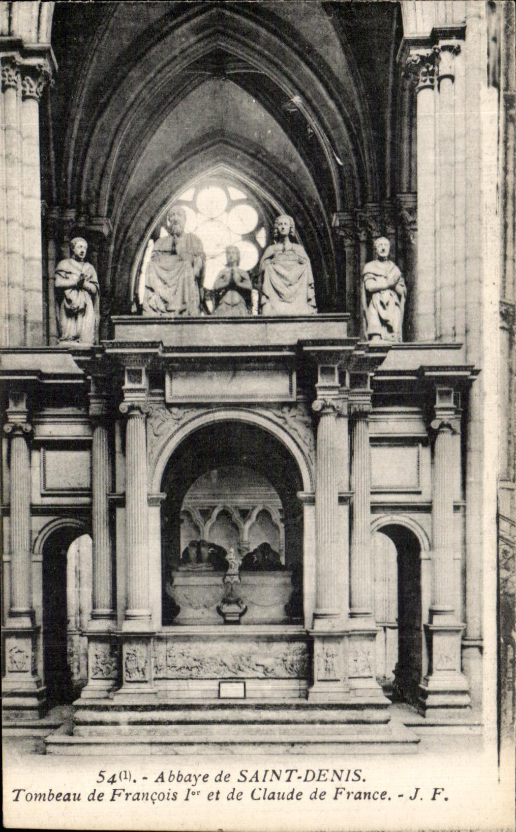 Tombeau de François Ier et de Claude de France — Abbaye de SAINT-DENIS — J. F.
