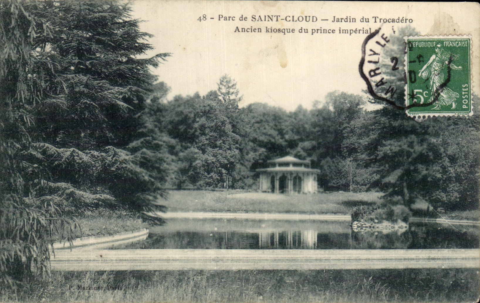 CPA Pare Saint Cloud Jardin du Trocadero Ancien kiosque du prince imperial