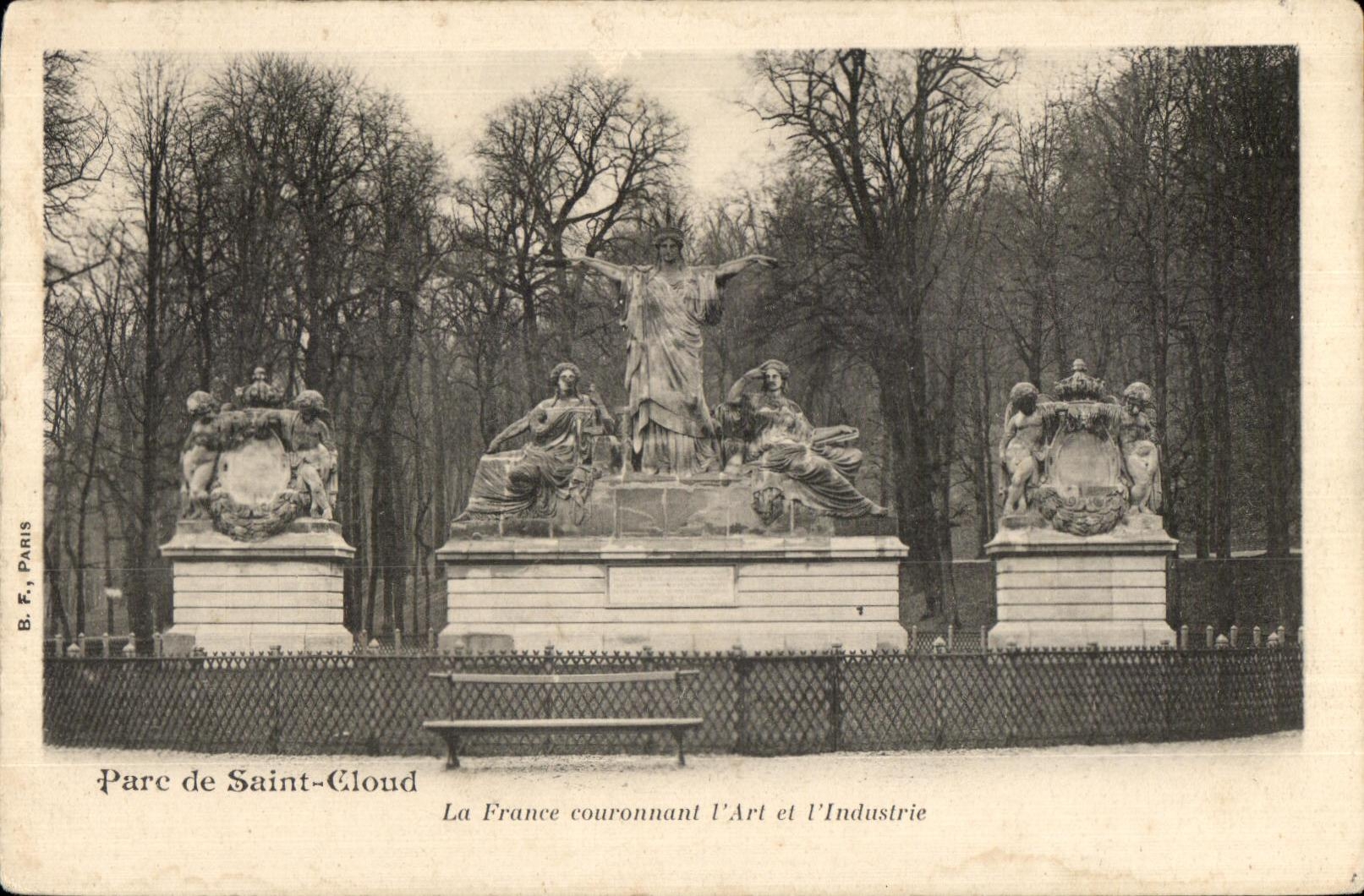 CPA Parc de Saint Cloud La France couronnant l'Art et l'Industrie
