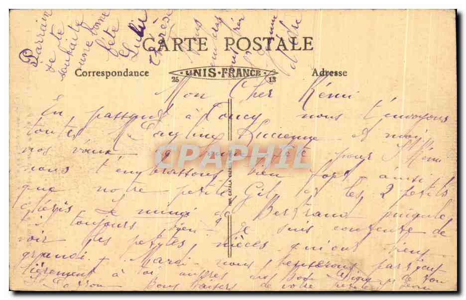 CPA Monastere de Sainte Marle de La Pierre qut Vire la Vierge du Chemin de Croix — Verso