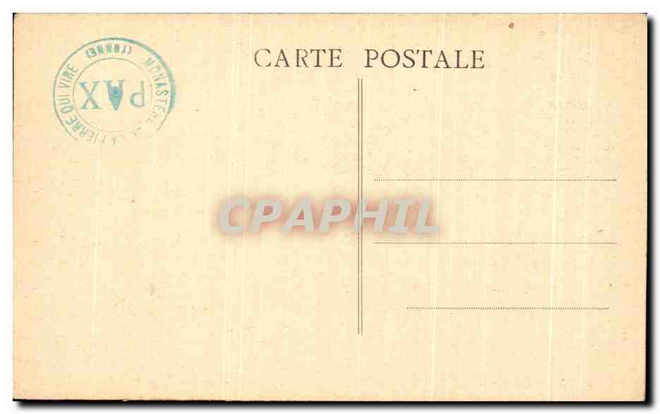 Monastère de Ste-Marie — Vue Sud — La Pierre-qui-Vire (Yonne) — Verso
