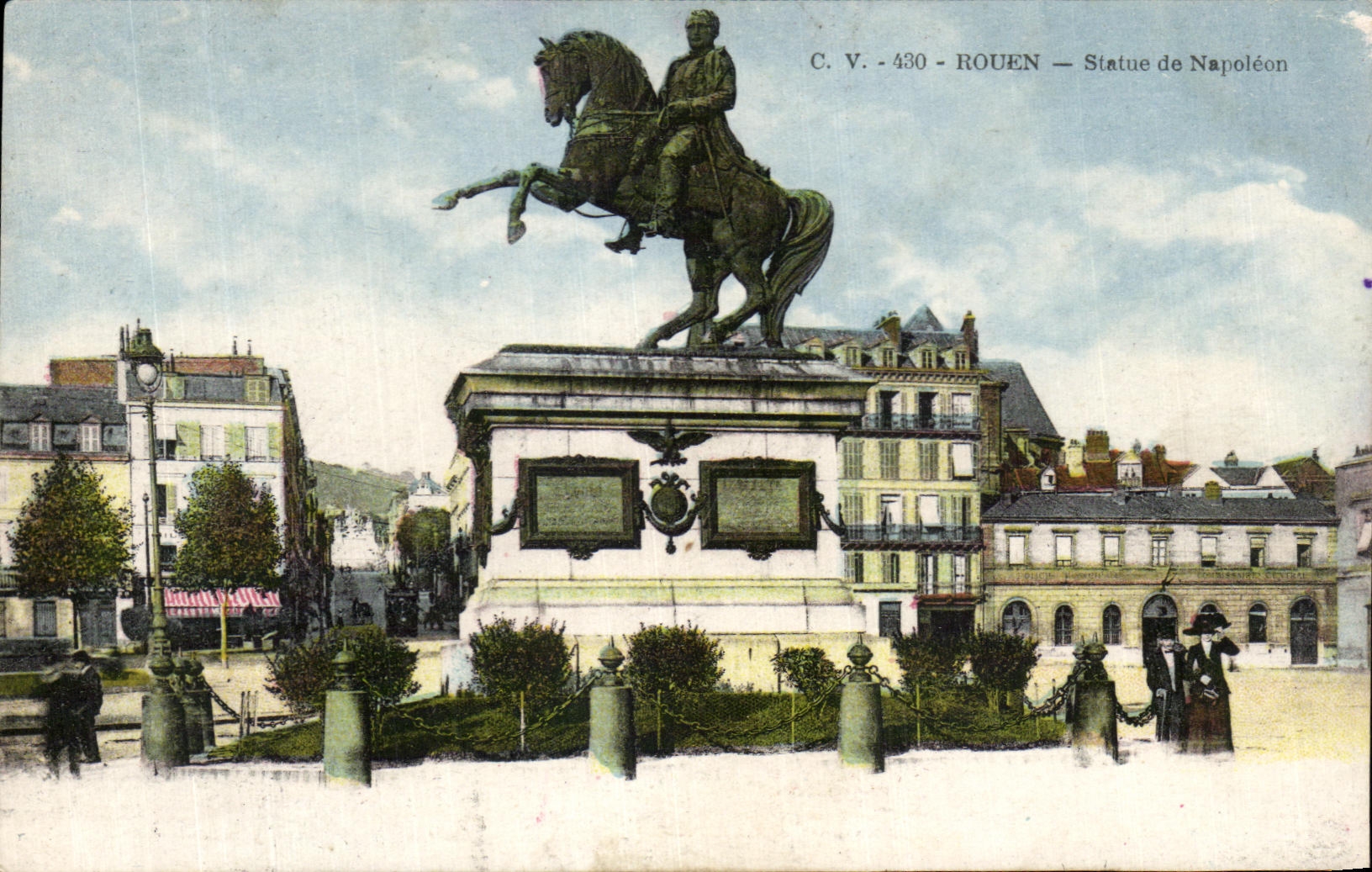 CPA Rouen Statue de Napoleon 1er