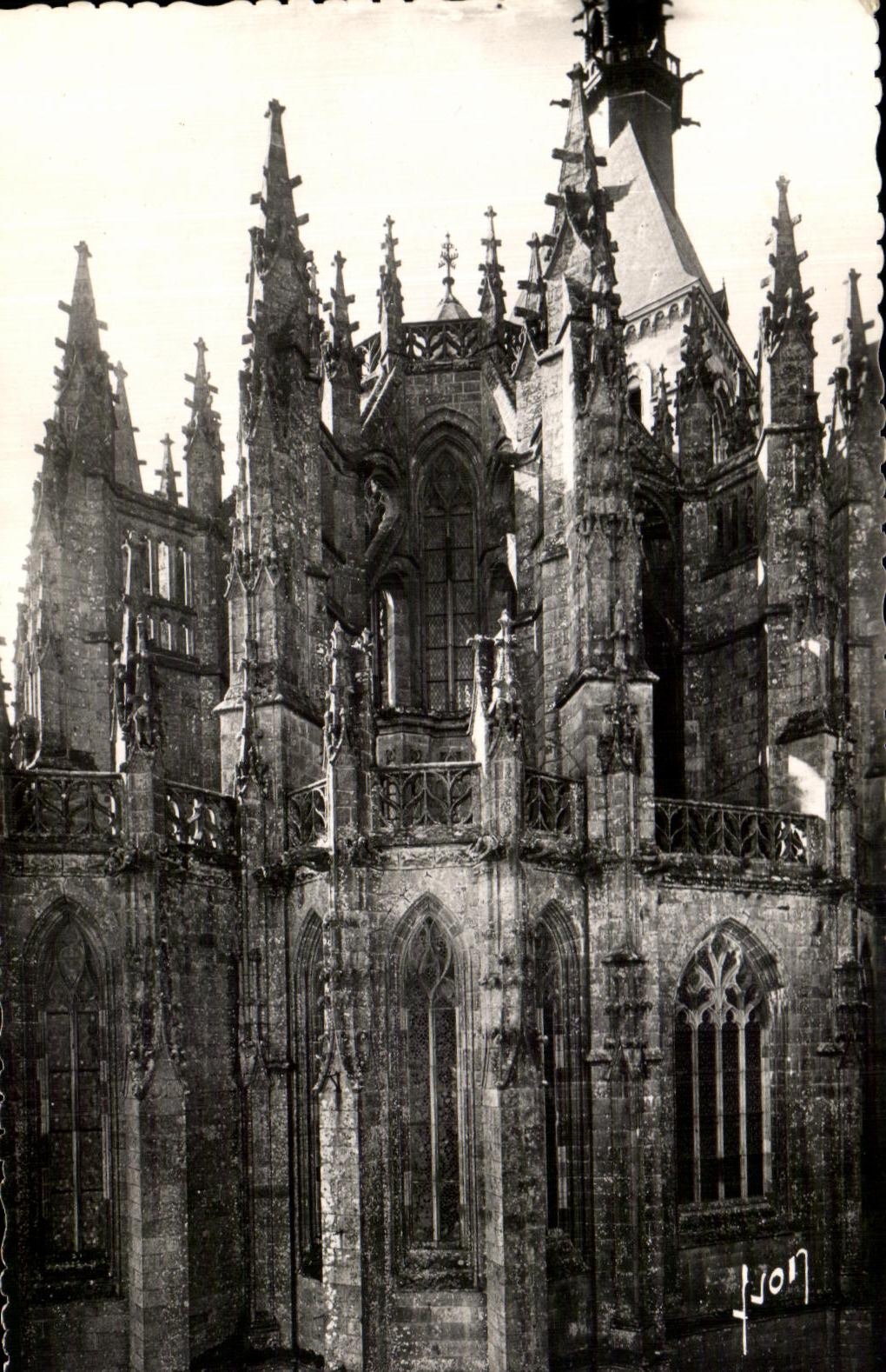 CPSM Mont Saint Michel Eglise abbatiale Le Choeur