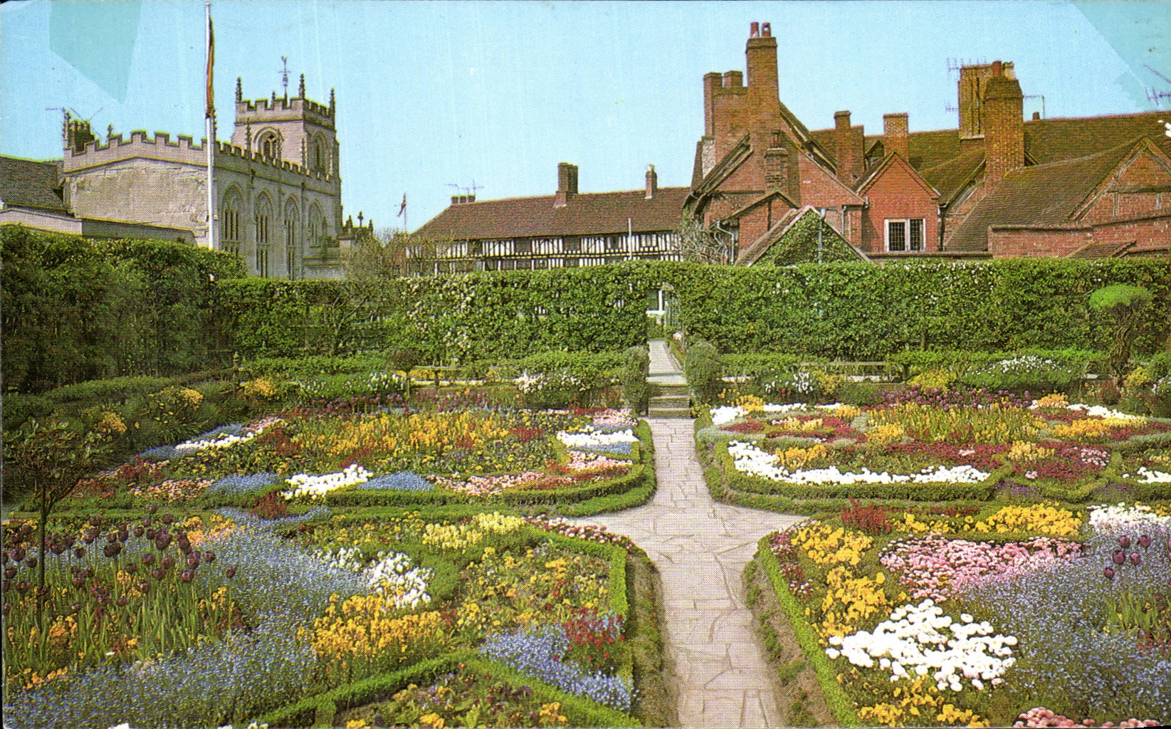 CPA The Knott Garden New Place Stratford Upon Avon