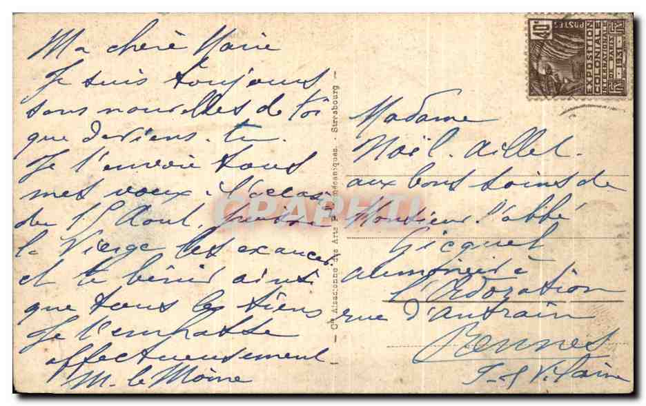 CPA Lourdes La Grotte — Verso