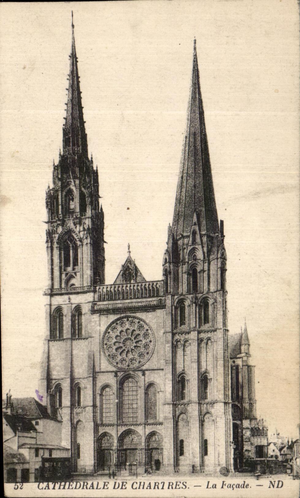CPA Cathedrale De Chartres La Facade