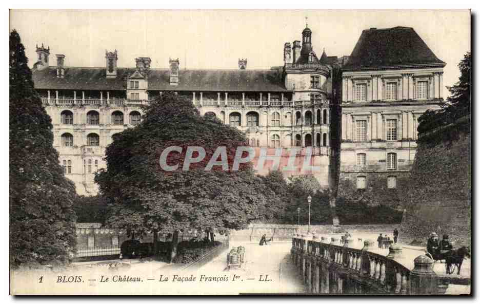 CPA Blois Le Chateau La Facade Francois 1er
