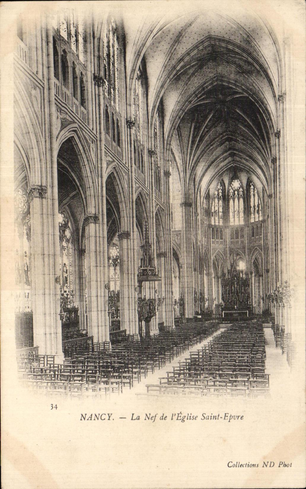 CPA Nancy La Nef de I'Eglise Saint Epvre