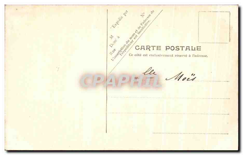 CPA Dieppe Le Casino et La Plage — Rückseite