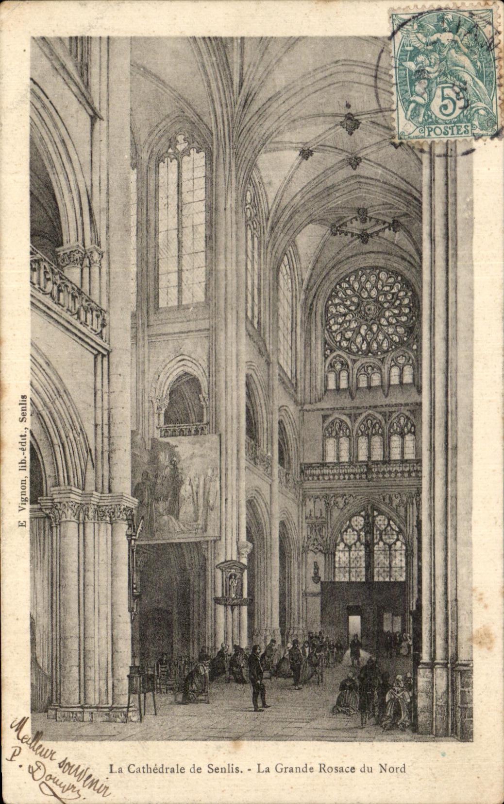 La Cathédrale de Senlis - La Grande Rosace du Nord — E. Vignon, lib.-édit., Senlis