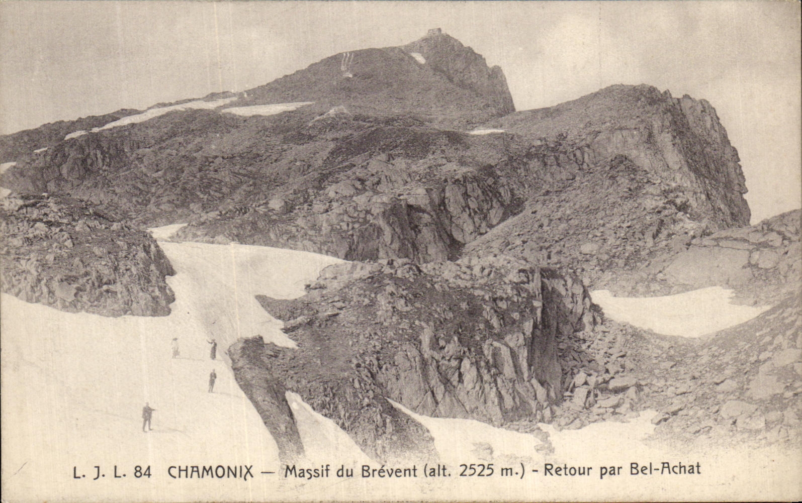 CPA Chamonix Massif du Brevent Retour par Bel Achat