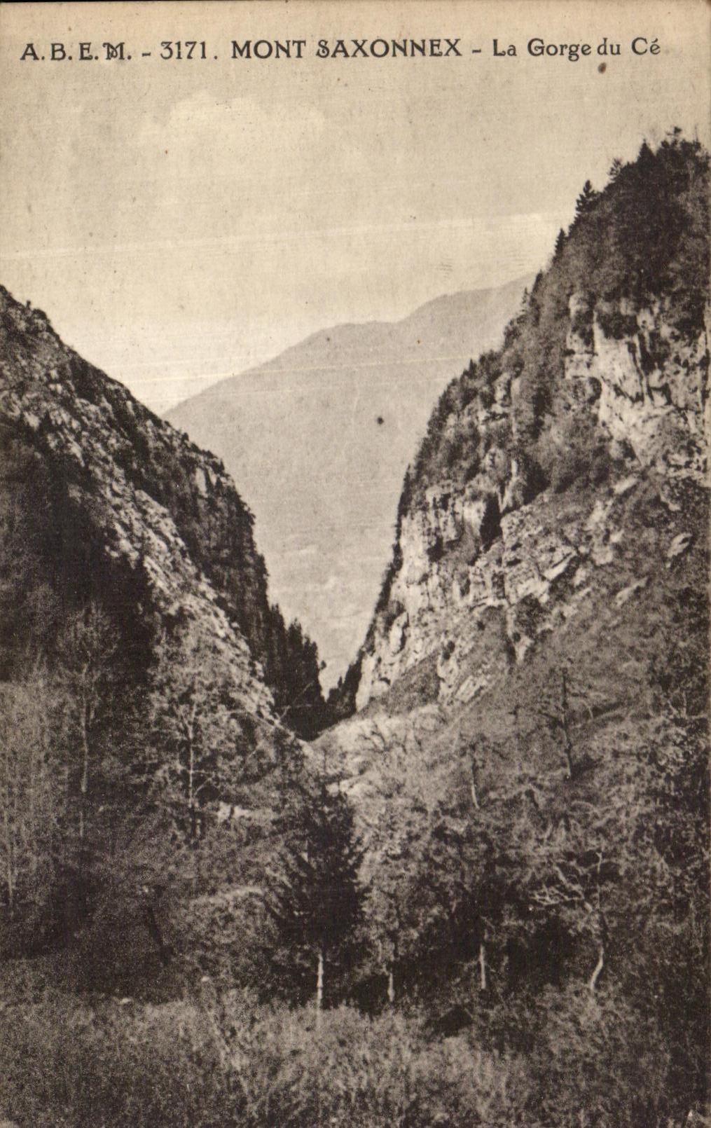 Mont Saxonnex - La Gorge du Cé — A.B.E.M. 3171