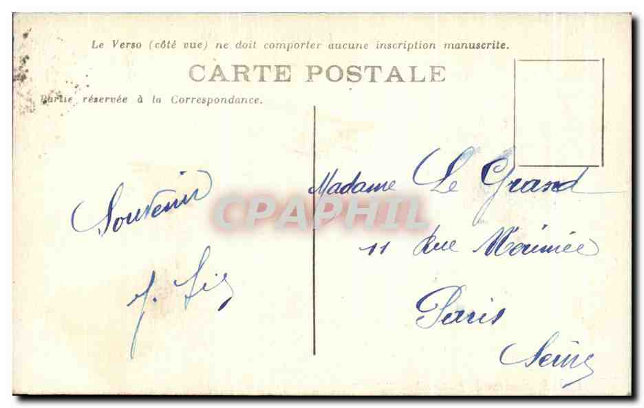 CPA Toulouse Le Capitole et le Donjon — Verso
