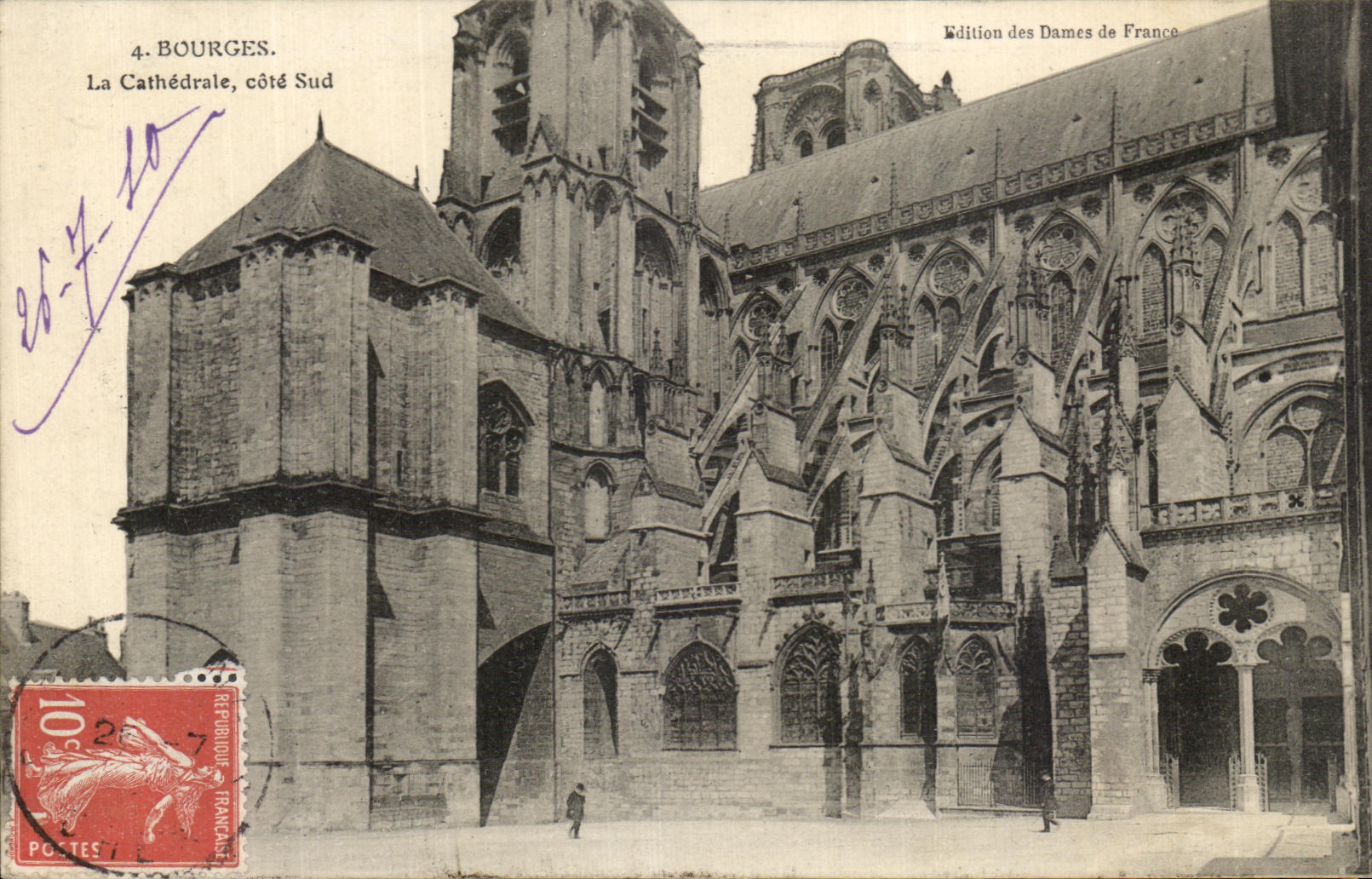 CPA Bourges La Cathedrale Cote Sud