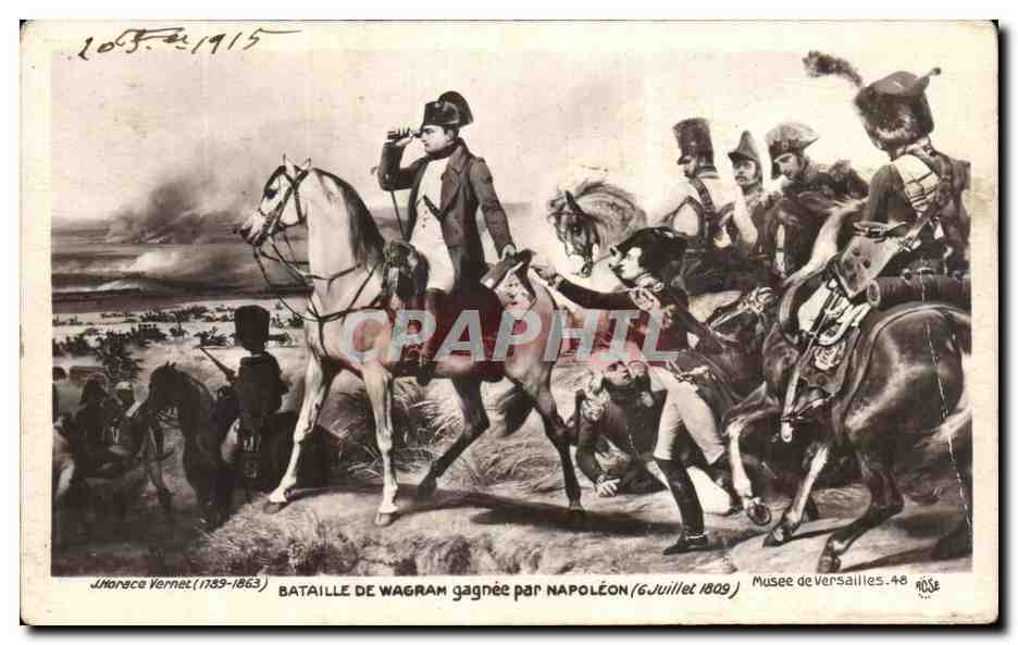 CPA Bataille De Wagram Gagnee Par Napoleon 1 er 6 juillet 1809