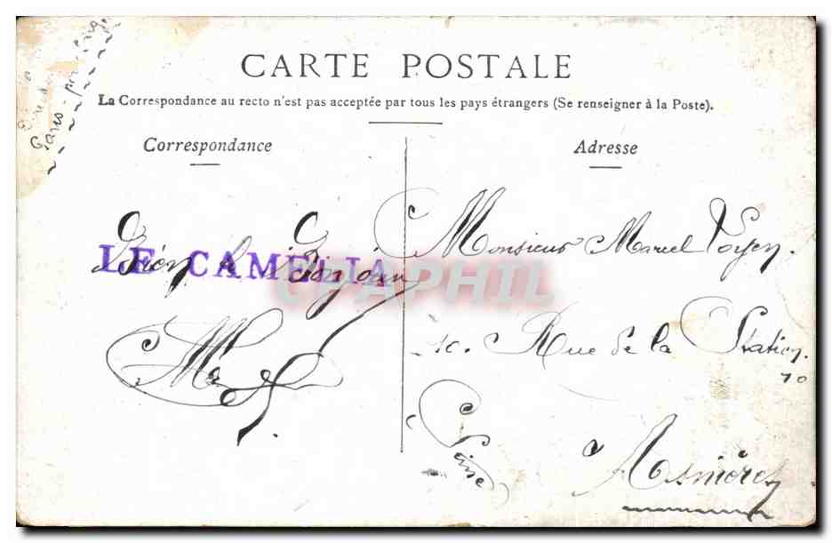 CPA Toulouse Vue Generale — Rückseite