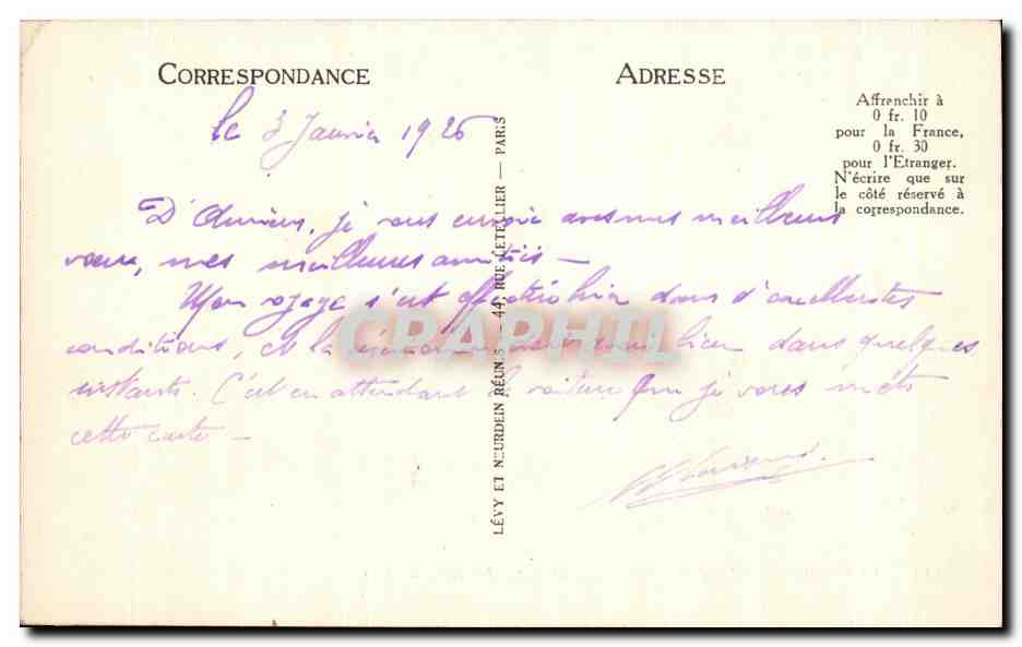 CPA Amiens Les Bords De La Somme Et La Cathedrale — Rückseite