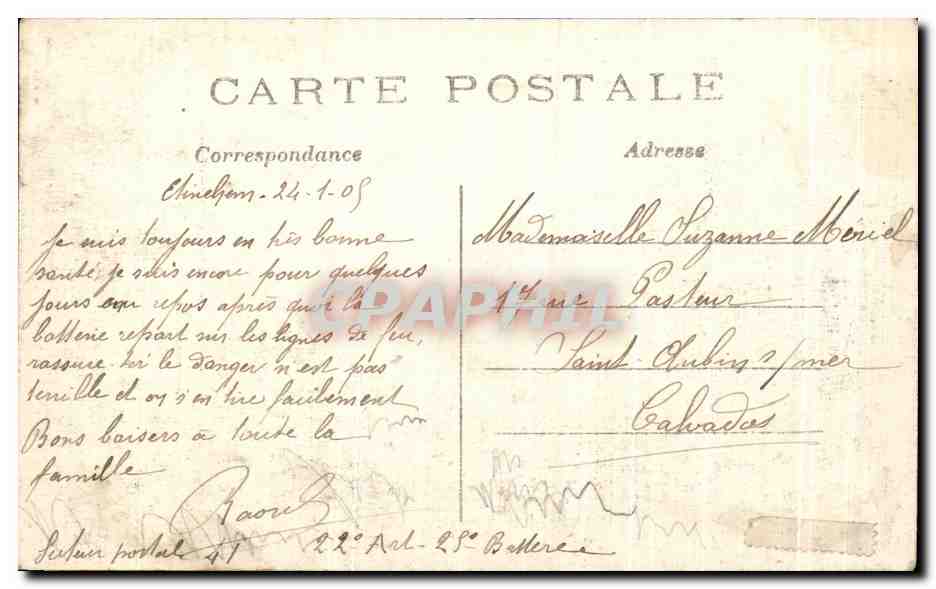 CPA Aspect De La Ville d'Albert bombardee et detruite par les Allemands pendant la bataille de la Somme Militaria — Back