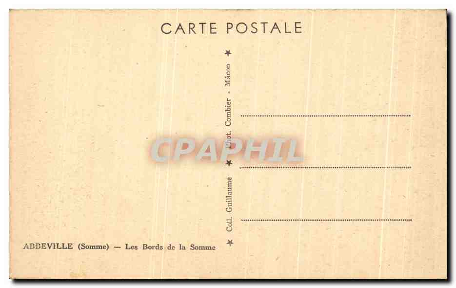Abbeville (Somme) — Les Bords de la Somme — Coll. Guillame — Rückseite