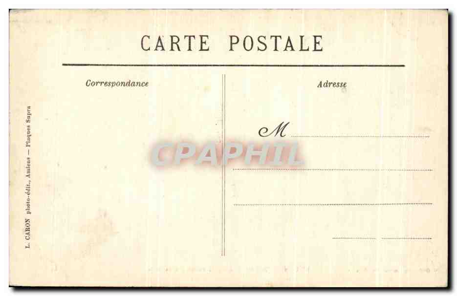 CPA Amiens Les Trois Porches — Rückseite