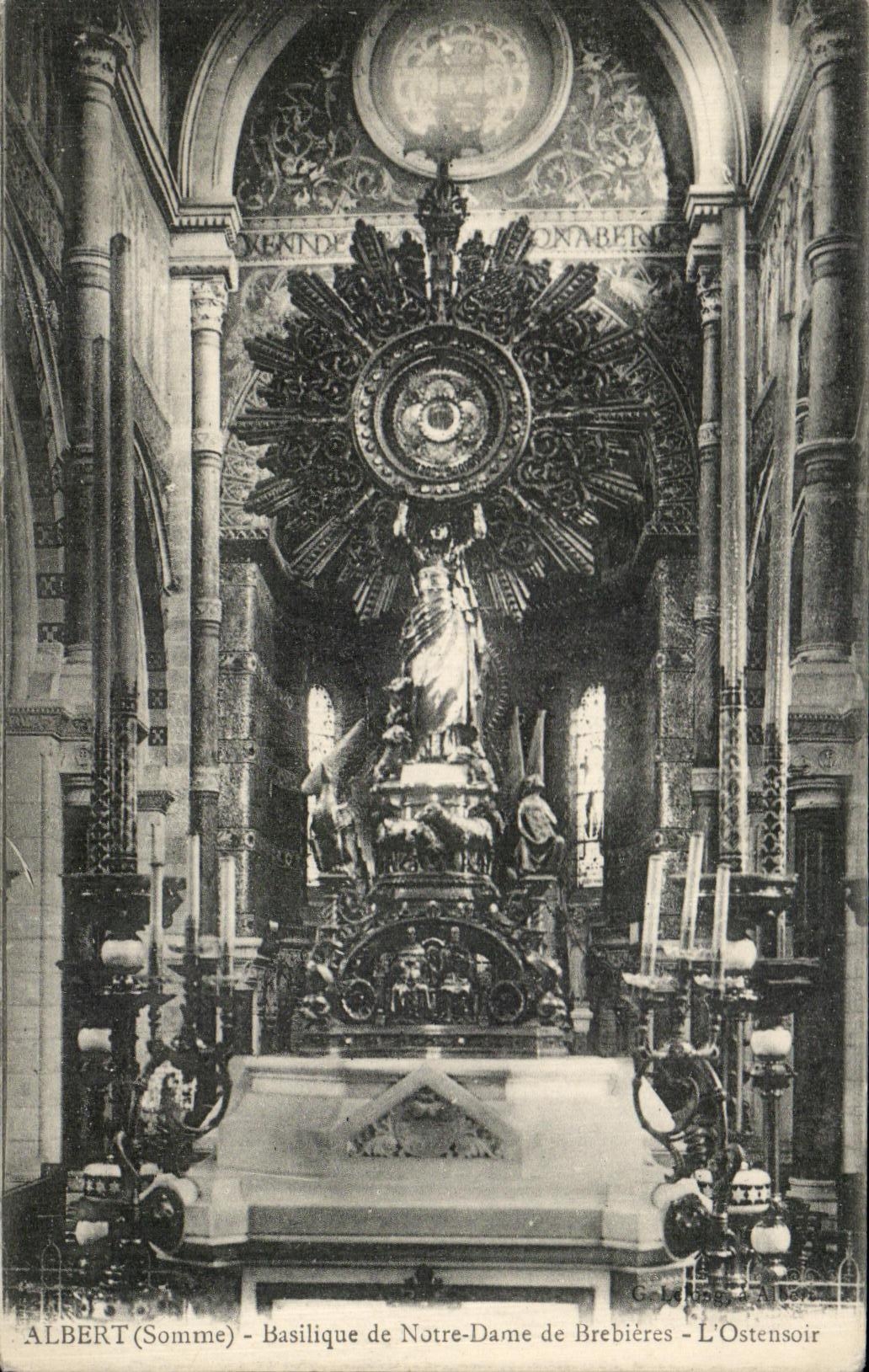 CPA Albert Basilique de Notre Dame de Brebieres l'Ostensoir