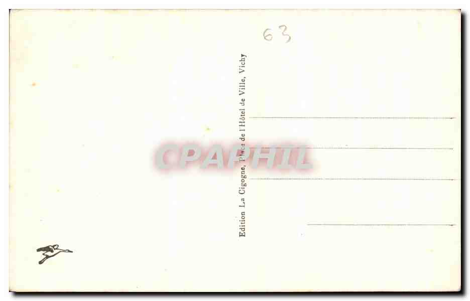 CPA Le Mont Dore Vue Generale et le Capucin — Verso