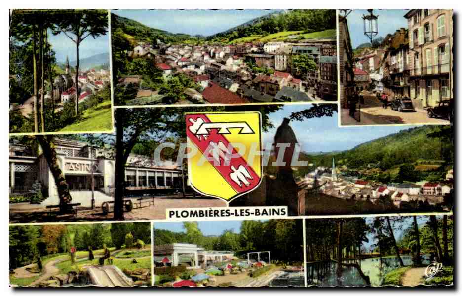 Plombières-les-Bains — vue générale — éditeur Cité des Arts Photomécaniques, n° 984
