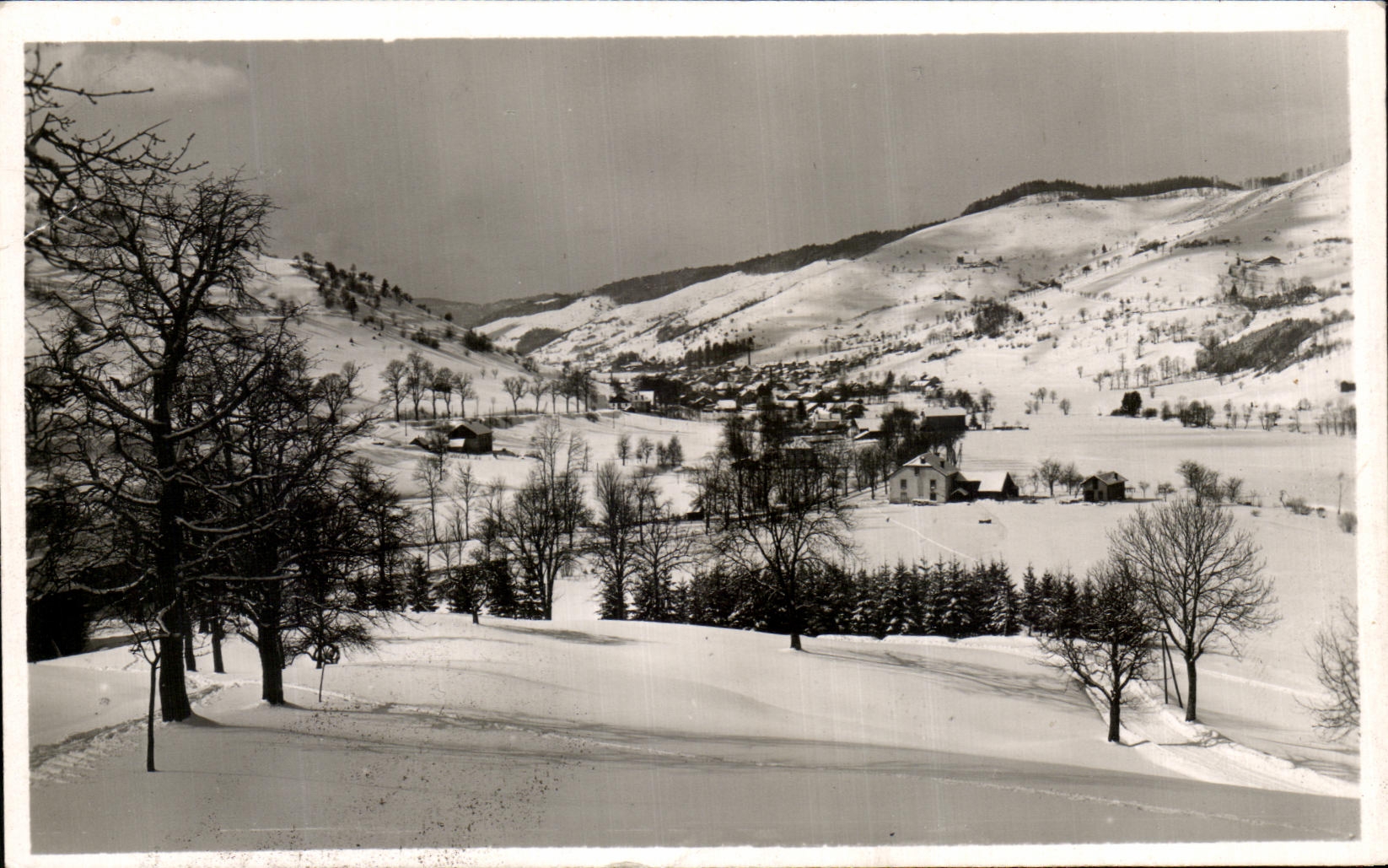 CPA Bussang Alt Le Plain De Champe Sons La Neige