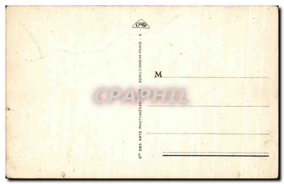 CPA Marseille Le Palais Longchamps — Rückseite