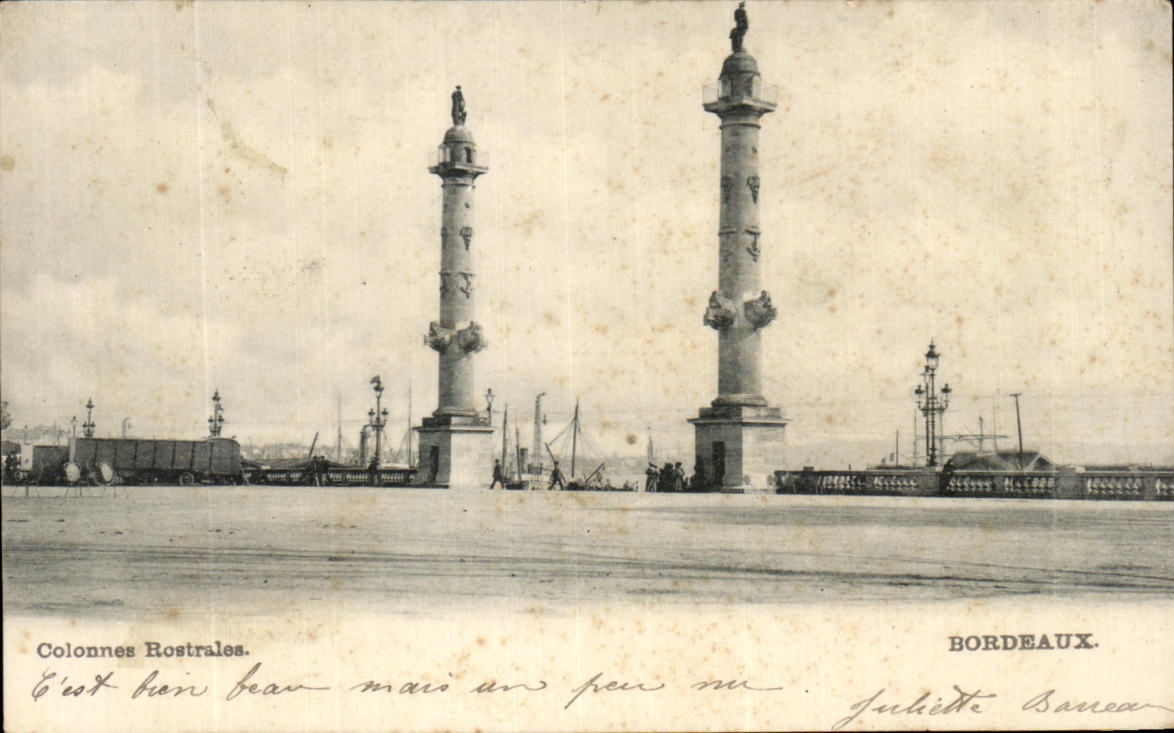 Colonnes Rostrales — Bordeaux — éditeur Juliette Barreaux