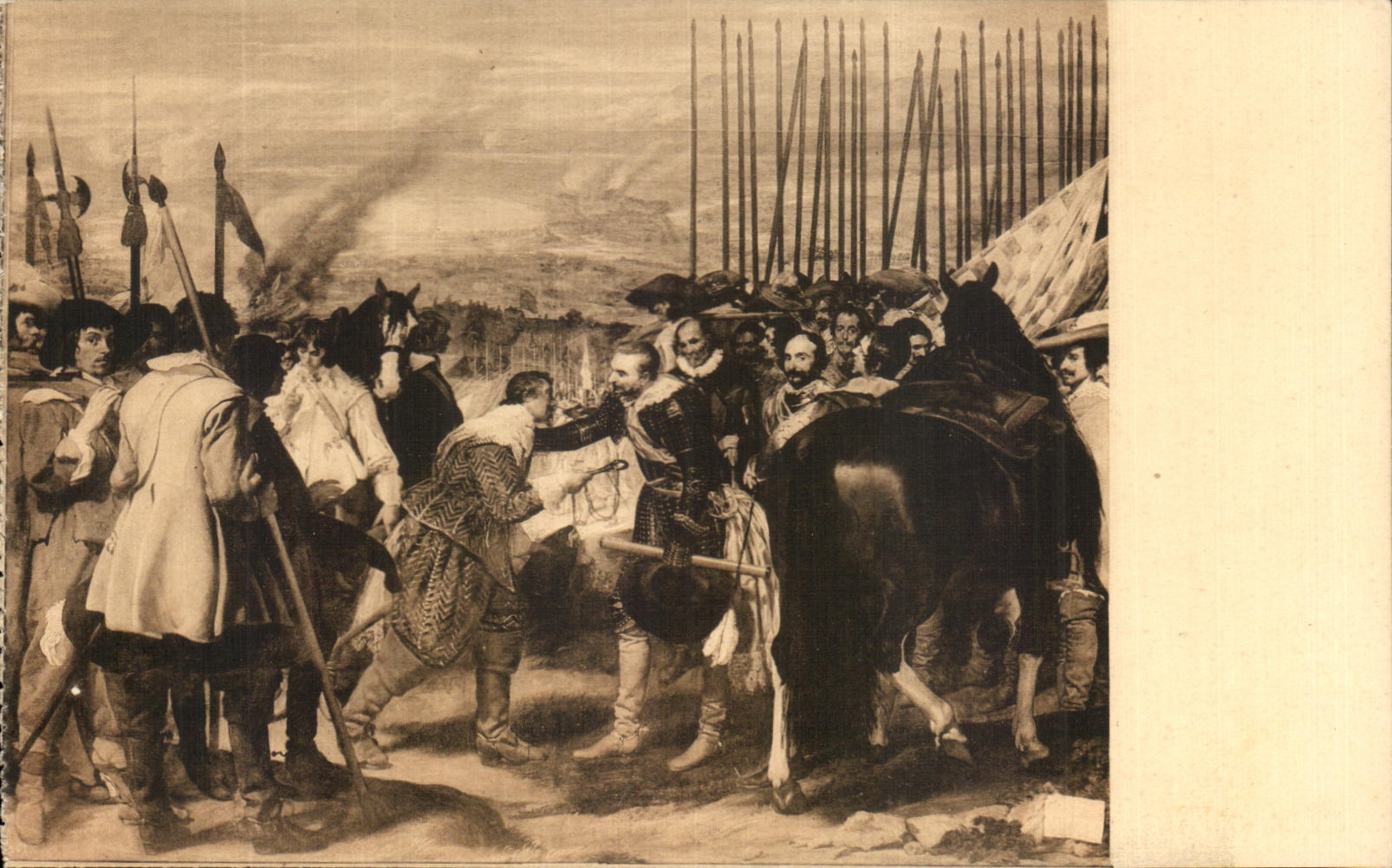 CPA La Rendicion De Breda Velazquez Museo Del Prado Madrid militaria