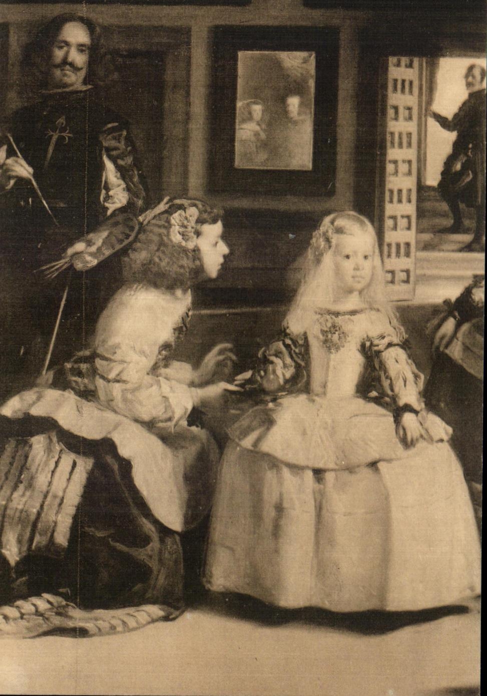 CPA Las Meninas Velazquez Museo Del Prado Madrid Nains 