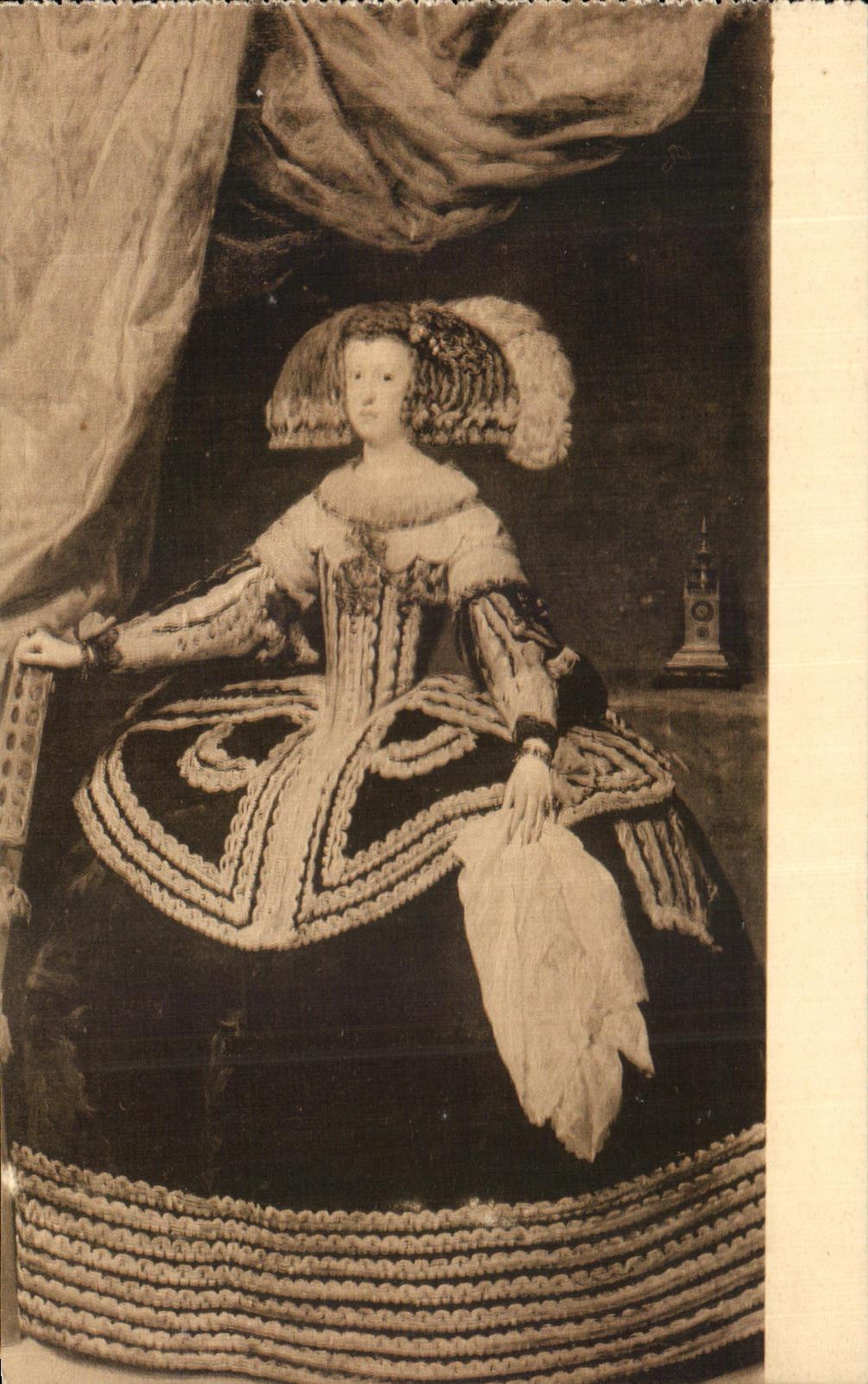 CPA Dona Mariana De Austria Velazquez Museo Del Prado Madrid