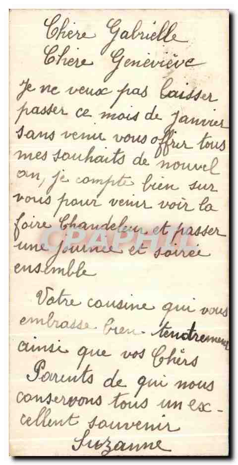 CPA Fantaisie Bonne Heureuse Annee — Rückseite