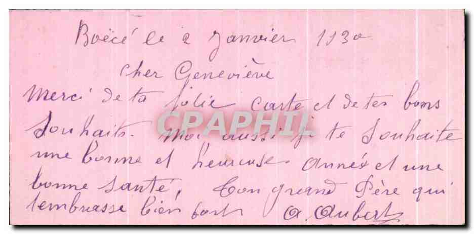 CPA Fantaisie Bonne Heureuse Annee — Rückseite