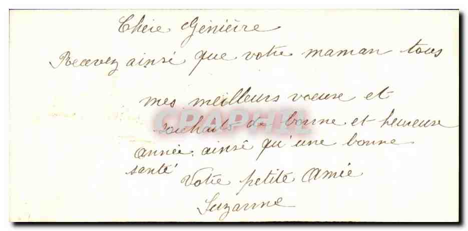 CPA Fantaisie Bonne Heureuse Annee — Verso