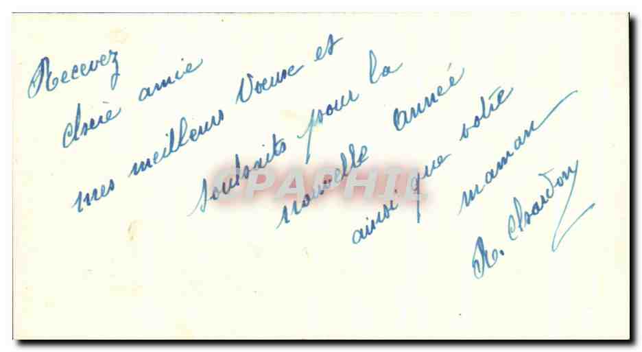 CPA Fantaisie Bonne Heureuse Annee — Rückseite