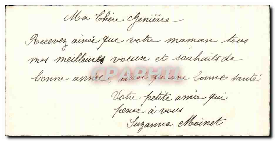 CPA Fantaisie Bonne Heureuse Annee — Rückseite