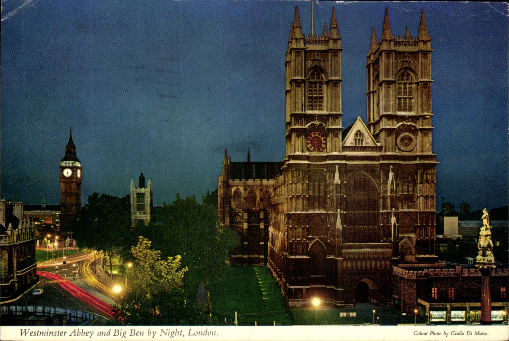 CPM Westminster Abbey and Big Ben by Night London
