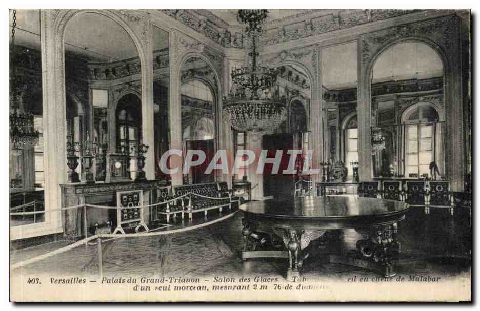 CPA Versailles Palais du Grand Trianon Salon des Glaces 
