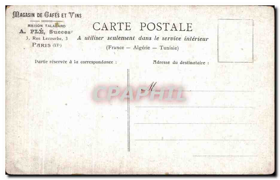 CPA Paris Buttes Chaunont Entree De La Grotte — Verso