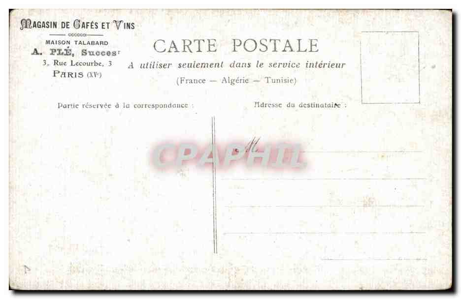 CPA Paris Buttes chaumont  — Verso