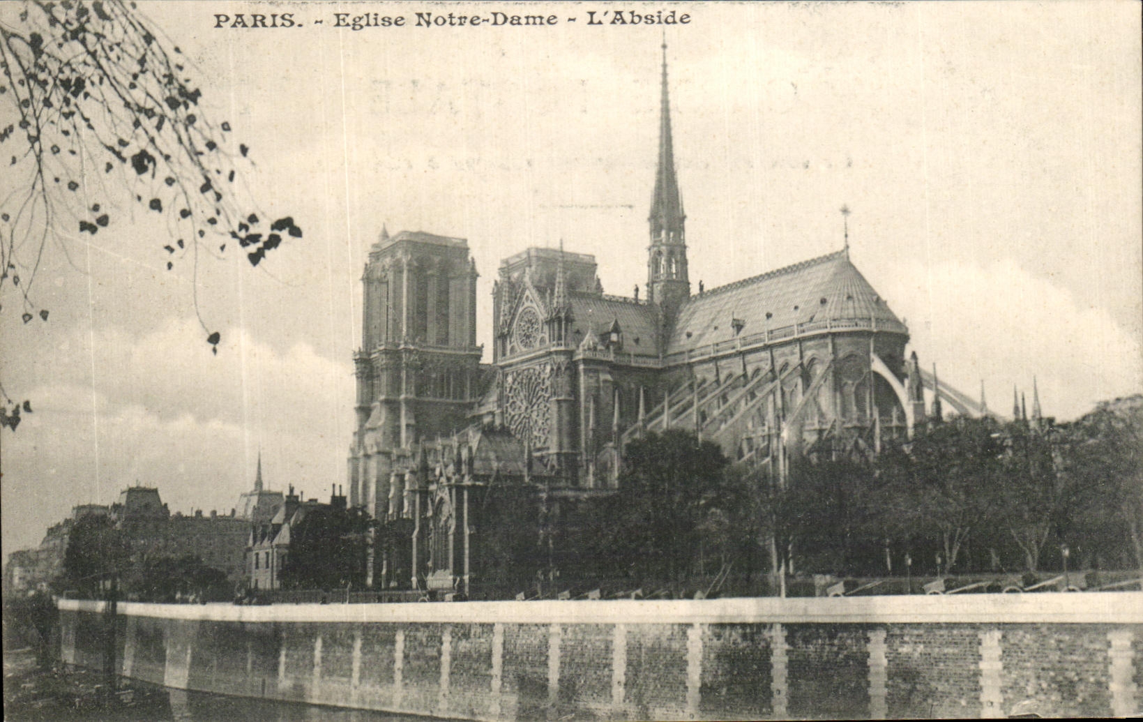 CPA Paris Eglise Notre Dame L'Abside