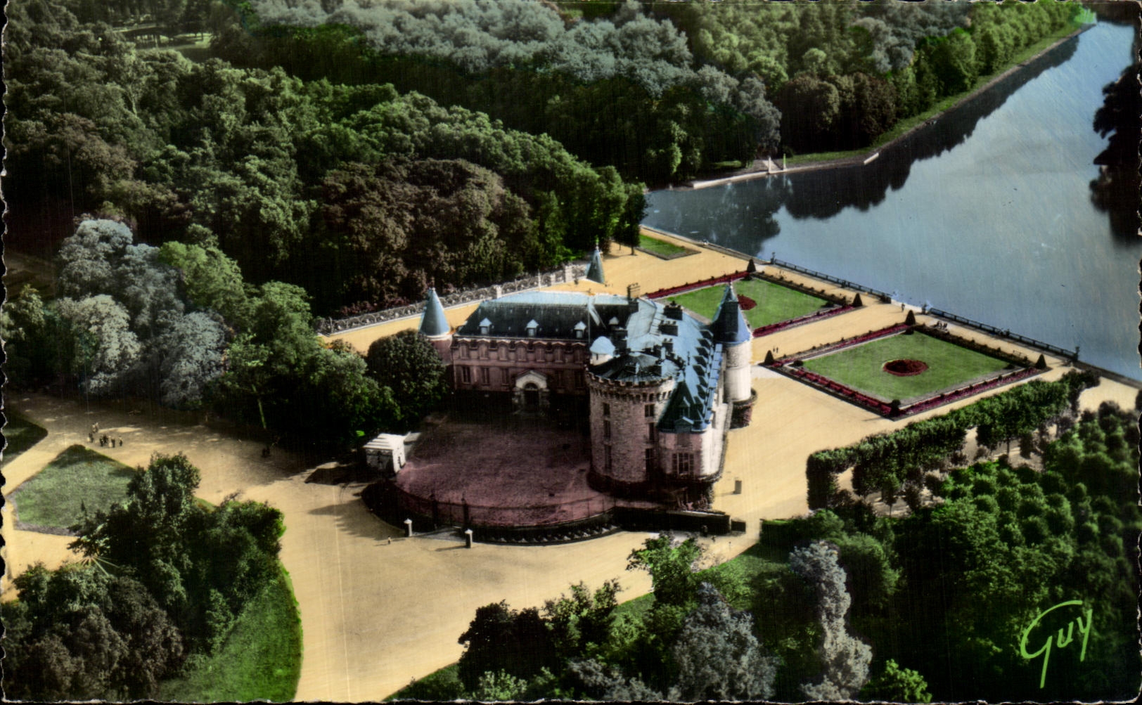 Castillo de Rambouillet — vista aérea — André Laconte, n°1242