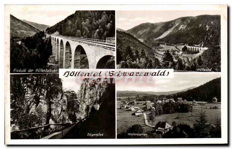 CPA Viadukt Der Hollentalbahn Schwarzwald Hollental