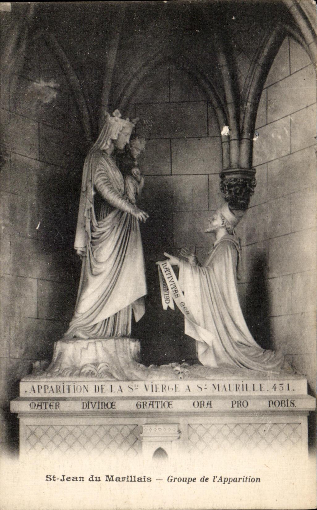 CPA ST Jean Du Marillais Groupe De l'Apparition