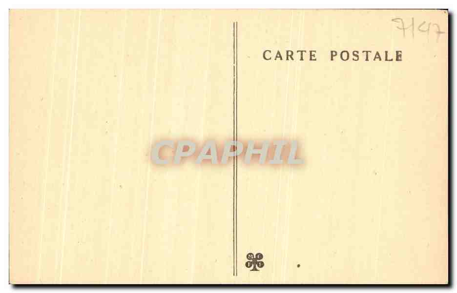CPA ST Bertrand de Comminges Detail des Stalles Le Moine Fustige — Verso
