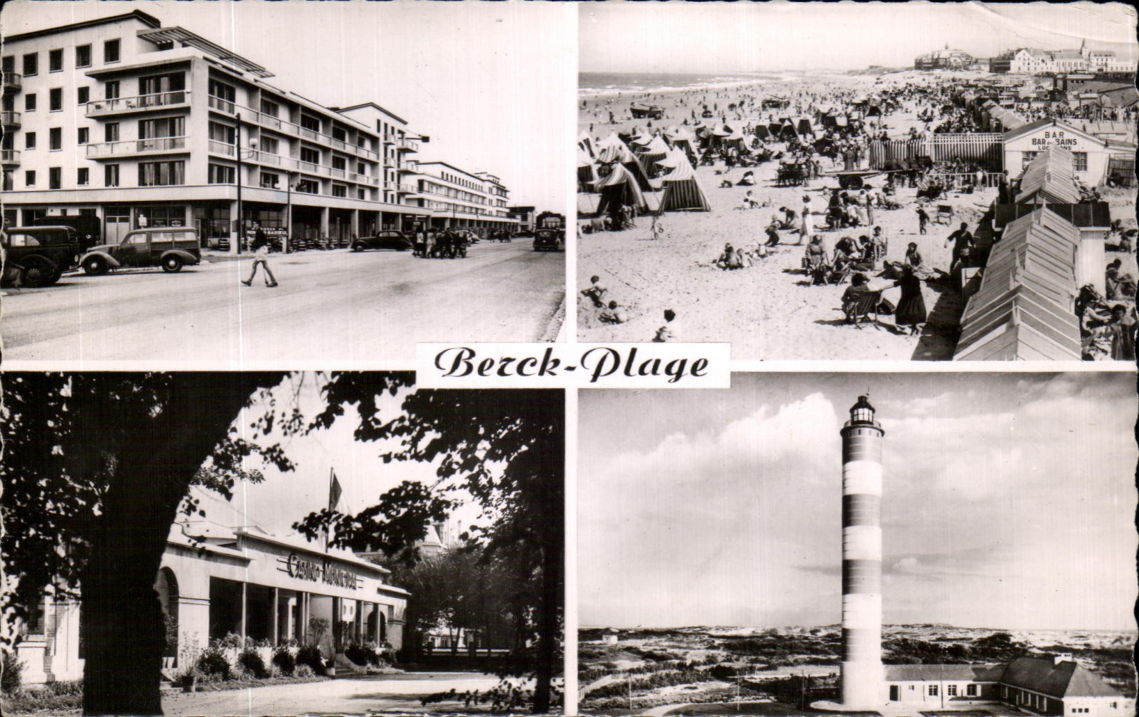 CPA Berck Plage L'Esplanade La Plage Le Casino Le Phare