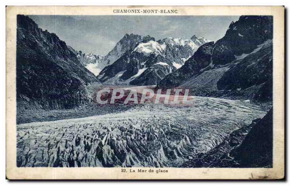 CPA Chamonix Mont Blanc La Mer de Glace